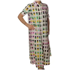 Ottod'Ame Dresses-Ottod'Ame - Dress in Polka Dot Pattern - White - Dresses - Luxury Exclusive Collection - Avvenice