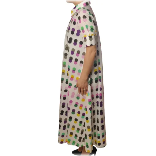 Ottod'Ame Dresses-Ottod'Ame - Dress in Polka Dot Pattern - White - Dresses - Luxury Exclusive Collection - Avvenice