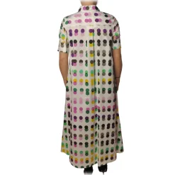 Ottod'Ame Dresses-Ottod'Ame - Dress in Polka Dot Pattern - White - Dresses - Luxury Exclusive Collection - Avvenice