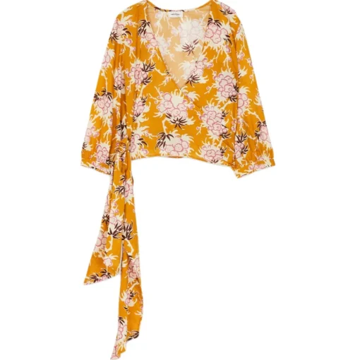 Ottod'Ame Shirts-Ottod'Ame - Floral Fantasy Cotton Shirt - Orange - Shirt - Luxury Exclusive Collection - Avvenice