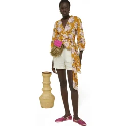 Ottod'Ame Shirts-Ottod'Ame - Floral Fantasy Cotton Shirt - Orange - Shirt - Luxury Exclusive Collection - Avvenice
