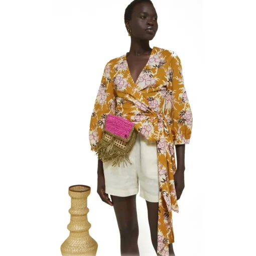 Ottod'Ame Shirts-Ottod'Ame - Floral Fantasy Cotton Shirt - Orange - Shirt - Luxury Exclusive Collection - Avvenice
