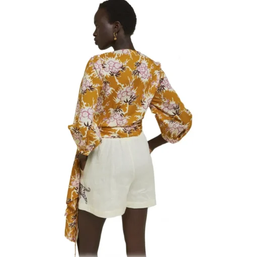 Ottod'Ame Shirts-Ottod'Ame - Floral Fantasy Cotton Shirt - Orange - Shirt - Luxury Exclusive Collection - Avvenice