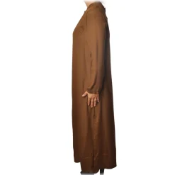 Ottod'Ame Dresses-Ottod'Ame - Long Straight Dress - Tobacco - Dresses - Luxury Exclusive Collection - Avvenice