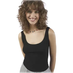 Ottod'Ame Tops-Ottod'Ame - Ribbed Tank Top - Black - Top - Luxury Exclusive Collection - Avvenice