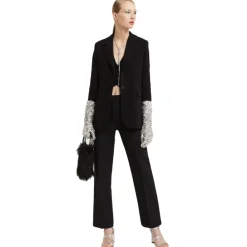 Ottod'Ame Jackets-Ottod'Ame - Single Breasted Combed Wool Jacket - Black - Jacket - Luxury Exclusive Collection - Avvenice