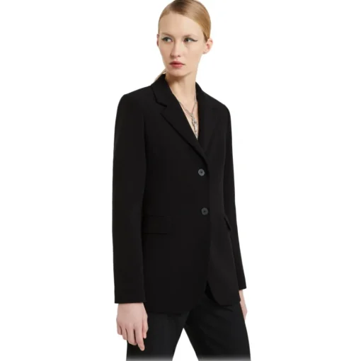 Ottod'Ame Jackets-Ottod'Ame - Single Breasted Combed Wool Jacket - Black - Jacket - Luxury Exclusive Collection - Avvenice