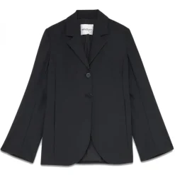 Ottod'Ame Jackets-Ottod'Ame - Single Breasted Jacket with Stand-Up Lapels - Black - Jacket - Luxury Exclusive Collection - Avvenice