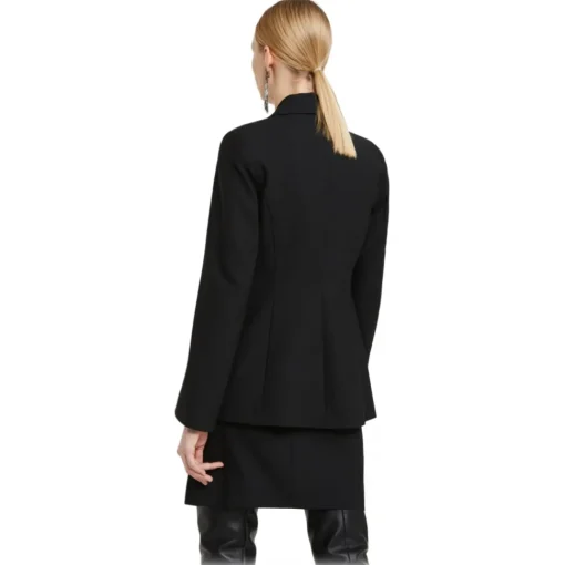 Ottod'Ame Jackets-Ottod'Ame - Single Breasted Jacket with Stand-Up Lapels - Black - Jacket - Luxury Exclusive Collection - Avvenice