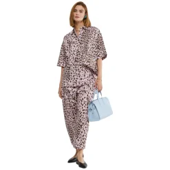Ottod'Ame Shirts-Ottod'Ame - Spotted Pattern Cotton Shirt - Pink/Brown - Shirt - Luxury Exclusive Collection - Avvenice
