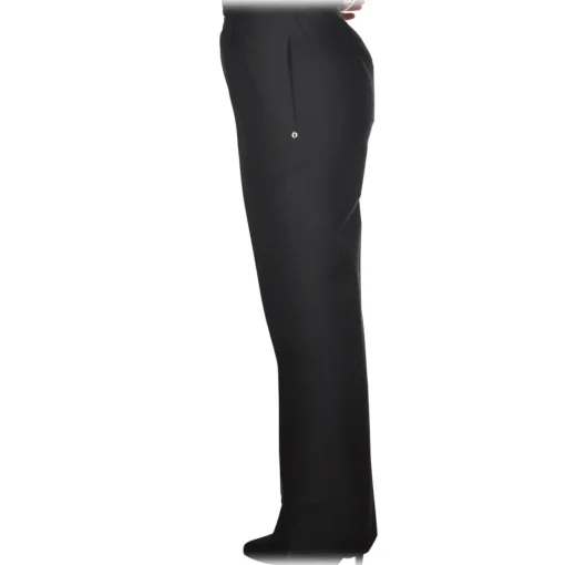 Ottod'Ame Trousers-Ottod'Ame - Trousers with Elastic - Black - Trousers - Luxury Exclusive Collection - Avvenice