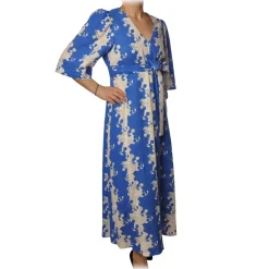 Ottod'Ame Dresses-Ottod'Ame - Two Tone Pattern Dress - White/Blu - Dresses - Luxury Exclusive Collection - Avvenice
