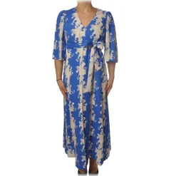 Ottod'Ame Dresses-Ottod'Ame - Two Tone Pattern Dress - White/Blu - Dresses - Luxury Exclusive Collection - Avvenice