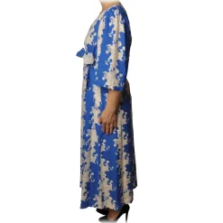 Ottod'Ame Dresses-Ottod'Ame - Two Tone Pattern Dress - White/Blu - Dresses - Luxury Exclusive Collection - Avvenice