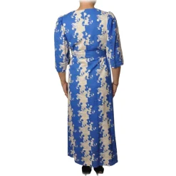 Ottod'Ame Dresses-Ottod'Ame - Two Tone Pattern Dress - White/Blu - Dresses - Luxury Exclusive Collection - Avvenice