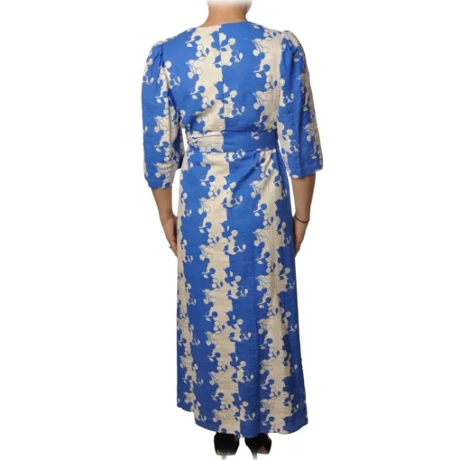 Ottod'Ame Dresses-Ottod'Ame - Two Tone Pattern Dress - White/Blu - Dresses - Luxury Exclusive Collection - Avvenice