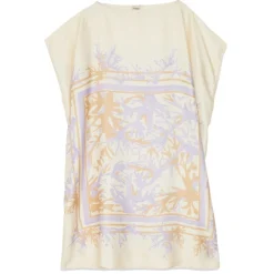 Ottod'Ame Dresses-Ottod'Ame - Viscose Floral Print Dress - Cream - Dresses - Luxury Exclusive Collection - Avvenice