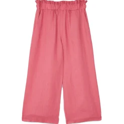 Ottod'Ame Trousers-Ottod'Ame - Wide Leg Linen Trousers - Pink - Trousers - Luxury Exclusive Collection - Avvenice