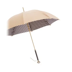 Pasotti Ombrelli 1956 Umbrellas And Sticks-- 189 55874-164 U14 - Classic Tone Umbrella with Polka Dots - Luxury Artisan High Quality Umbrella - Avvenice