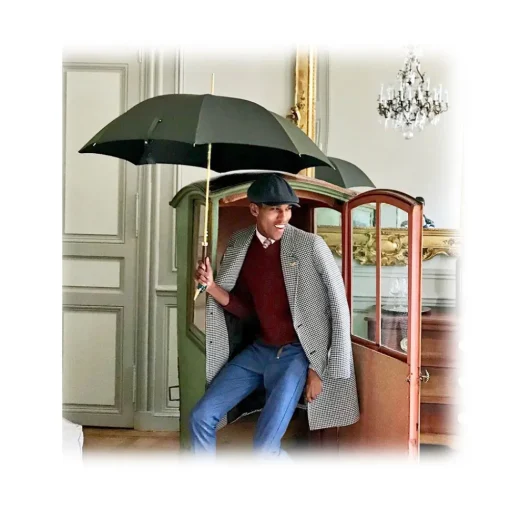 Pasotti Ombrelli 1956 Umbrellas And Sticks-- 479 OXF-10 K26 - Royal Germano Umbrella - Luxury Artisan High Quality Umbrella - Avvenice
