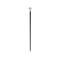 Pasotti Ombrelli 1956 Umbrellas And Sticks-- BA W43 - Silver Rose Stick - Luxury Artisan High Quality Stick - Avvenice