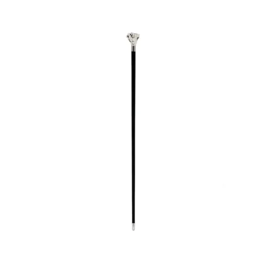 Pasotti Ombrelli 1956 Umbrellas And Sticks-- BA W43 - Silver Rose Stick - Luxury Artisan High Quality Stick - Avvenice
