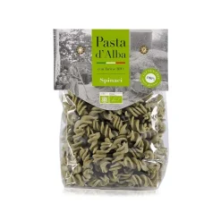 Pasta d'Alba Pasta & Cereals-Pasta d'Alba - Organic Fusilli of Rice and Spinach - Gluten Free Line - Artisan Organic Italian Pasta - Avvenice