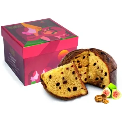 Fraccaro Spumadoro Sweets-Pasticceria Fraccaro - Panettone with White Figs and Walnuts - Gift Box - Artisan Panettone - - Avvenice