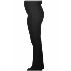 Patrizia Pepe Trousers-- Regular Waist Straight Leg Trousers - Black - Trousers - Made in Italy - Luxury Exclusive Collection - Avvenice