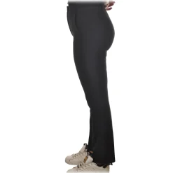 Patrizia Pepe Trousers-- Straight Trousers with Chinos Pocket - Black - Trousers - Made in Italy - Luxury Exclusive Collection - Avvenice