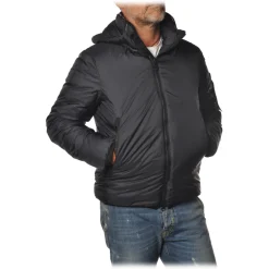 Peuterey Jackets-- Abdu / Knc Jacket with Standing Collar and Removable Hood - Black - Jacket - Luxury Exclusive Collection - Avvenice