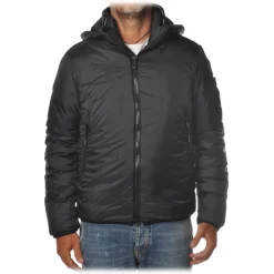Peuterey Jackets-- Abdu / Knc Jacket with Standing Collar and Removable Hood - Black - Jacket - Luxury Exclusive Collection - Avvenice