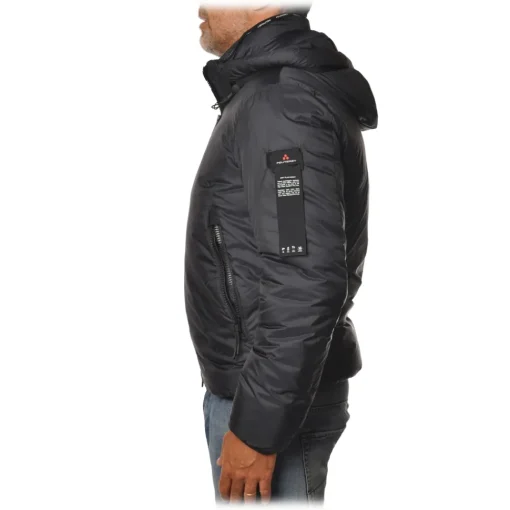 Peuterey Jackets-- Abdu / Knc Jacket with Standing Collar and Removable Hood - Black - Jacket - Luxury Exclusive Collection - Avvenice