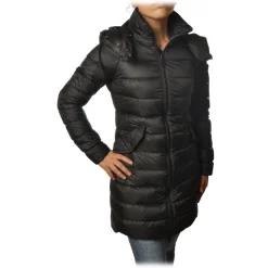 Peuterey Jackets-- Fayola Jacket 3/4 Screwed Model - Black - Jacket - Luxury Exclusive Collection - Avvenice
