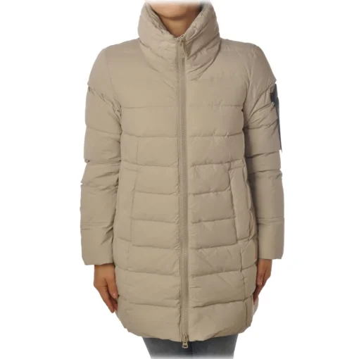 Peuterey Jackets-- Jacket with Standing Collar Franz Model - Cream - Jacket - Luxury Exclusive Collection - Avvenice
