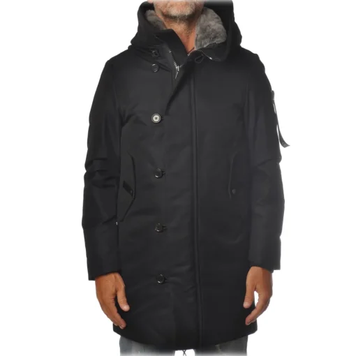 Peuterey Jackets-- Kasa Parka with Two Flap Pockets - Blue - Jacket - Luxury Exclusive Collection - Avvenice