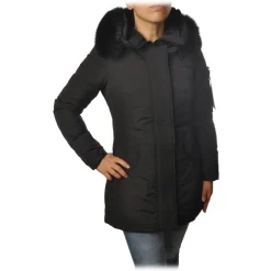 Peuterey Jackets-- Marr Model 3/4 Length Jacket - Black - Jacket - Luxury Exclusive Collection - Avvenice
