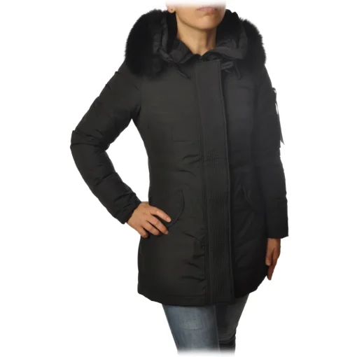 Peuterey Jackets-- Marr Model 3/4 Length Jacket - Black - Jacket - Luxury Exclusive Collection - Avvenice