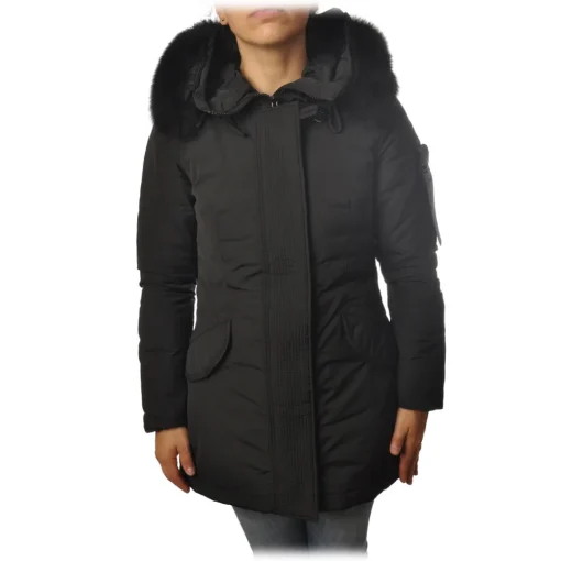 Peuterey Jackets-- Marr Model 3/4 Length Jacket - Black - Jacket - Luxury Exclusive Collection - Avvenice