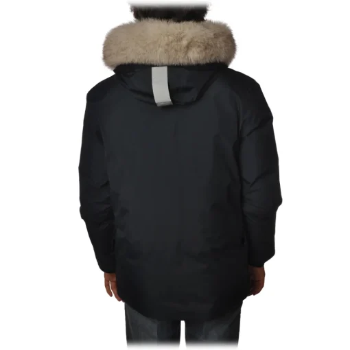 Peuterey Jackets-- Migisi Jacket with Fixed Hood and Removable Fur - Blue - Jacket - Luxury Exclusive Collection - Avvenice