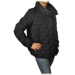 Peuterey Jackets-- Okal Short Trapeze Model Jacket - Black - Jacket - Luxury Exclusive Collection - Avvenice