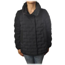 Peuterey Jackets-- Okal Short Trapeze Model Jacket - Black - Jacket - Luxury Exclusive Collection - Avvenice