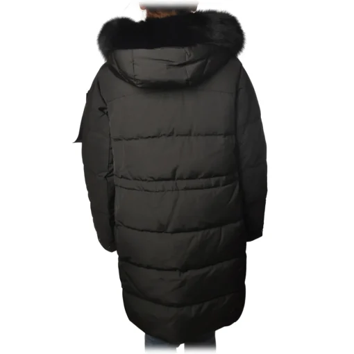 Peuterey Jackets-- Olong 3/4 Over Model Jacket - Black - Jacket - Luxury Exclusive Collection - Avvenice