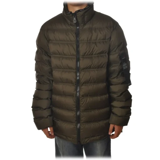 Peuterey Jackets-- Proske Bomber Jacket with Standing Collar - Green - Jacket - Luxury Exclusive Collection - Avvenice
