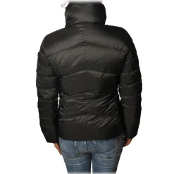 Peuterey Jackets-- Quilted Down Cropped Jacket Model Freccia - Black - Jacket - Luxury Exclusive Collection - Avvenice
