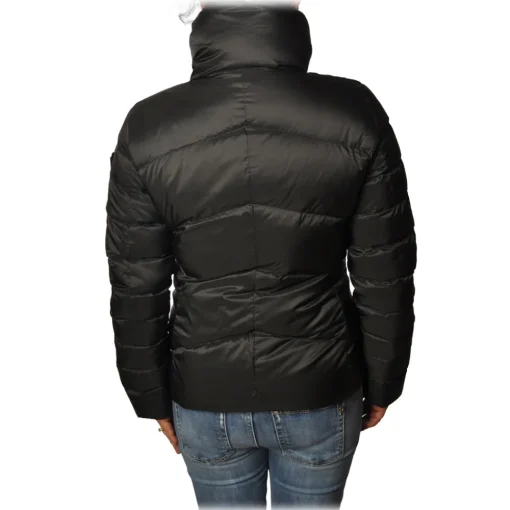 Peuterey Jackets-- Quilted Down Cropped Jacket Model Freccia - Black - Jacket - Luxury Exclusive Collection - Avvenice