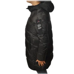 Peuterey Jackets-- Quilted Down Jacket with Hood Halley Model - Black - Jacket - Luxury Exclusive Collection - Avvenice