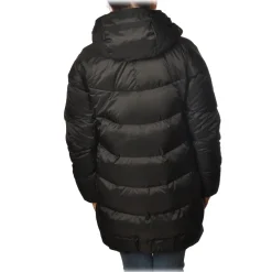 Peuterey Jackets-- Quilted Down Jacket with Hood Halley Model - Black - Jacket - Luxury Exclusive Collection - Avvenice