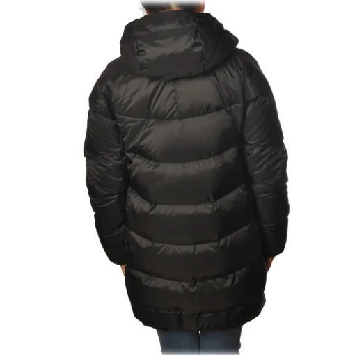 Peuterey Jackets-- Quilted Down Jacket with Hood Halley Model - Black - Jacket - Luxury Exclusive Collection - Avvenice