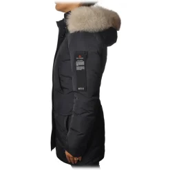 Peuterey Jackets-- Regina 3/4 Length Jacket with Hood - Blue - Jacket - Luxury Exclusive Collection - Avvenice